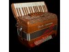 Paolo Soprani Folk 34 key 96 bass 3 voice wood accordion.  Midi expansion available.
